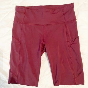 Lululemon Maroon Fast and Free HR Short